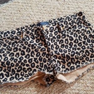Juicy Couture leopard shorts 30